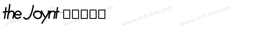 the Joynt字体转换